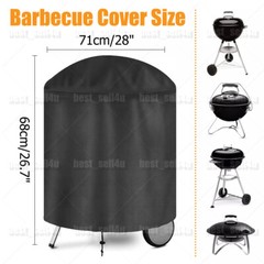 Heavy Duty Waterproof Barbecue Round BBQ Grill Cover for Weber Charcoal Kettle
