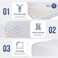 6 inch Memory Gel Memory Foam Mattress Twin Size Cool Medium Firm Sleep