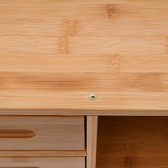 Bamboo Kitchen Countertop Cabinet Pantry Sideboard Storage Cabinet with Drawers