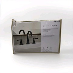 allen + roth Townley Oil Rubbed Bronze Bathroom Sink Faucet Wide Spread S3..313