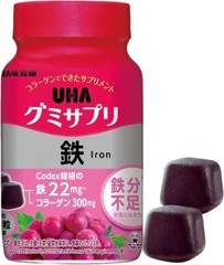 UHA Mikakuto [ Gumisapuri Iron 180g 30days ] Supplement gummies