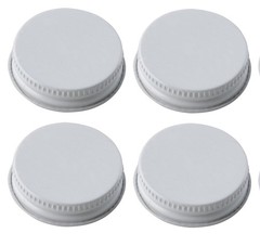 Glass Water Bottle, Includes 38 mm Metal Screw Cap, 1 gal Capacity (Pack of 4)