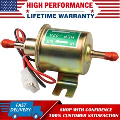 12V Universal 2.5-4PSI Gas Diesel Inline Low Pressure Electric Fuel Pump HEP-02A