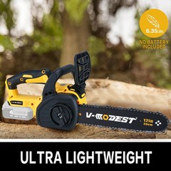 Fit DEWALT 20V MAX Battery Brushless 12 in. Compact Cordless Chainsaw w/2 chains
