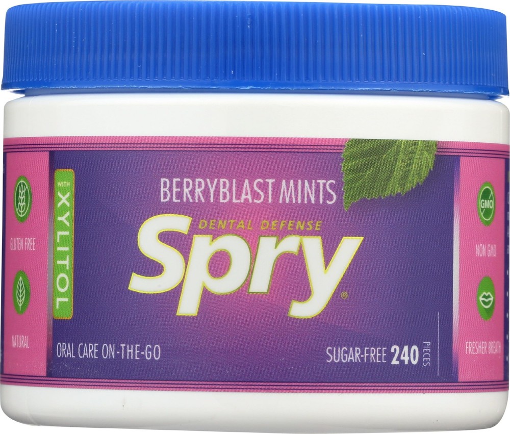 Xylitol Berry Blast Mints Sugar Free Candy Promote Oral Health, Increase Sal…
