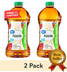 (2 pack) Great Value 100% Apple Juice, 96 fl oz