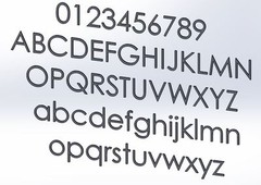 4 inch Modern House Address Numbers Letters, color choices