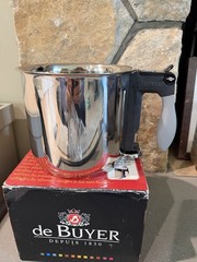 De Buyer Bain-Marie Double Boiler 1.5 L Stainless Steel Base Induction In Box