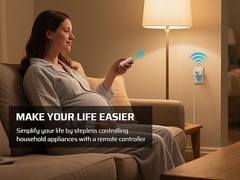 DEWENWILS Remote Control Outlet 3 Independent Wireless Sockets 15A 100ft