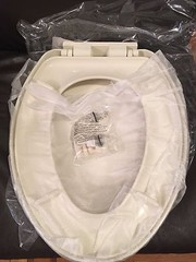 Porcher 70620-00.071 Ovale Elongated Slow Close Toilet Seat, Biscuit