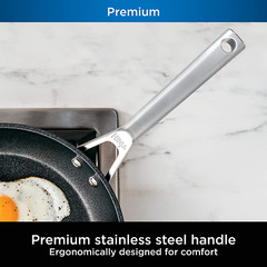 Neverstick Premium 10-Piece Nonstick Cookware Set, Oven Safe, Slate Grey