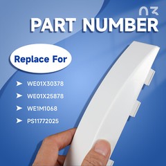 New Dryer Solid Door Handle White For GE Dryer #WE01X30378 #WE1M1068 #PS1177202