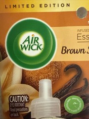Air Wick Brown 1.35 fl Oz Total Sugar & Vanila Limited Edition 2 Refills
