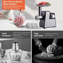 Commercial 3500W Power Electric Meat Grinder Household Sausage Maker Stuffer US