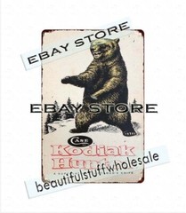 unusual home decor Case Kodiak Sheath Knife metal tin sign