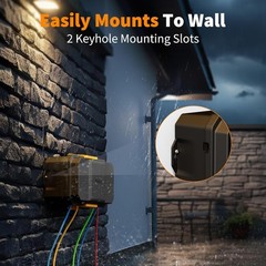 Waterproof Electrical Box Outdoor Extension Cord Covers Waterproof for 6 Cables