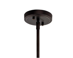 Everly 19.75 in. 1-Light Olde Bronze Kitchen Bell Pendant Hanging Light
