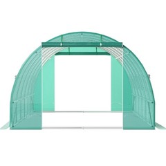 VEVOR Walk-in Greenhouse 20’x10’x7′ Hot Planter House Gardening Galvanized Frame