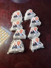 Trump Sticker I DID THAT Gas Pump Waterproof Vinyl Sticker NEW 1×1″ 10/25/50/100