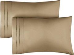 Pillow Cases Set of 2, Hotel Quality Soft Microfiber Pillow Covers by CGK Linens