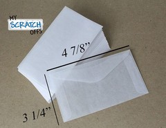 100 Pack of 3.25 x 4.875 in Glassine Envelopes Perfect for Mini Lotto Lottery…