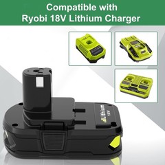 2 PACK 4.0Ah For RYOBI 18V Battery One Plus Compact Lithium-Ion P190 P192 new