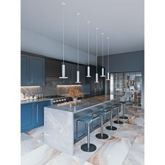 AFX Inc. LNAP08L30D1WH Luna LED 7.88 inch White Pendant Ceiling Light
