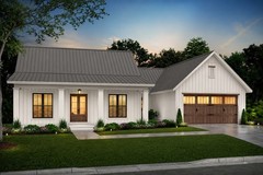 Ridgeway House Plan 1,512 SQFT 3 BED 2 BATH Ranch Printed Plan Set With GARAGE