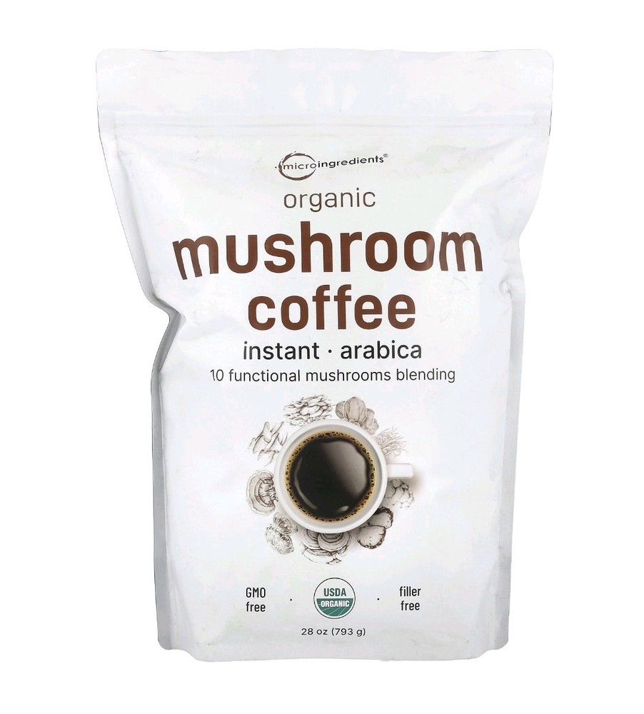 Micro Ingredients Organic Instant Mushroom Coffee, 28 oz (793 g)