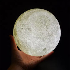 3D Moon Night Light Table Lamp USB Charging Remote Touch Control Home Decor Gift