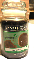 22 oz authenic Yankee Candle America’s Best Loved Girl Scout Thin Mints ,VTG