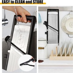 7-in-1 Adjustable Stainless Steel Mandoline Vegetable Food Slicer for Kitchen –