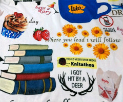 Gilmore Girls Cozy Throw Blanket Colorful 58in x 35in Y2K TV Show