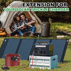 10 AWG Solar Panel Extension Cable PV Wire Solar Connector Pair Black & Red 6mm²