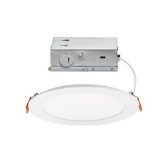 Builder Essential 4.25in Cutout 650 Lumens Round Recessed Light and Housing f…