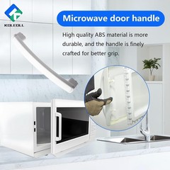 Durable WB15X10278 Microwave Door Handle Support in Classic White – Fits GE