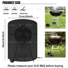 Heavy Duty Waterproof Barbecue Round BBQ Grill Cover for Weber Charcoal Kettle