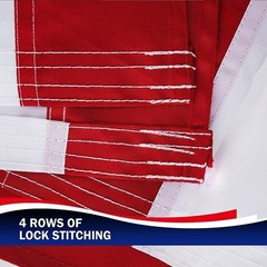 US American Flag Heavy Duty Luxury Embroidered Stars Sewn Stripes Grommets Nylon