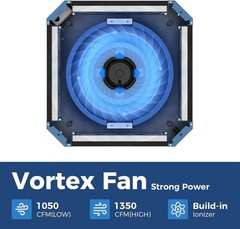 AlorAir 360° Intake Air Filtration System 1350CFM Ionizer Shop Dust Collector