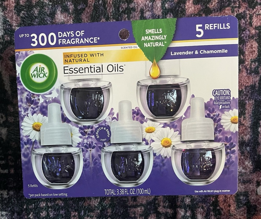 Air Wick 5-Count Lavender Chamomile Scented Oils Refill
