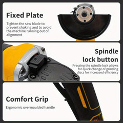 DEWALT DWE4011R 7A 12,000 RPM 4-1/2″ Corded Angle Grinder