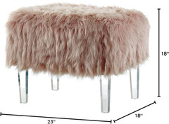 Chic Pink Susie Ottoman – Stylish Design
