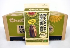 ChaCha Organic Roasted Sunflower Seeds All Natural Unsalted Flavor 18 Bag Case