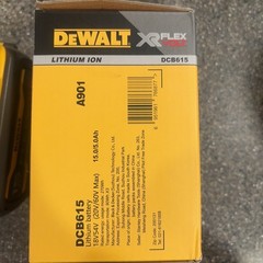 NEW DEWALT DCB615 20v/60v Max FLEXVOLT 15 Ah Li-Ion Battery NEW IN BOX