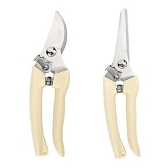 2 Pack Garden Pruning Shears Set Bypass Pruner Straight Blade Scissors USA