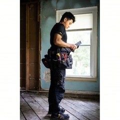 CLC 5605 Custom Leathercraft 5 Piece Framers Combo Tool Belt 18 Pockets Black