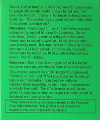 1 Box, China Slim Herbal Tea Extra Strength Delight 72 Tea Bags
