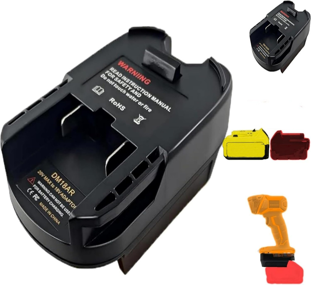 For Milwaukee M18 Battery Adapter, Adaptor Convert for Milwaukee 18V Battery & D