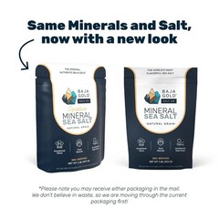 Baja Gold Mineral Sea Salt Natural Grain Crystals 1 Lb Bag Organic Trace Mineral
