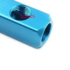 1/2″ Air Hose Inline Manifold Block Splitter, 1/2″ BSPT, 1Pcs 2 Ways 5 Ports